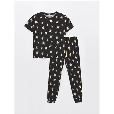LC Waikiki Bisiklet Yaka Baskılı Kısa Kollu Kadın Pijama Takımı, LCW DREAM                                            
                                            Bisiklet Yaka Baskılı Kısa Kollu Kadın Pijama Takımı