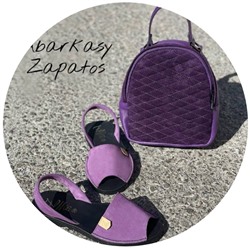 Ab.Zapatos • 3106-8 • Lavanda+AB.Z · Pelle · mochila 421 (650) morado