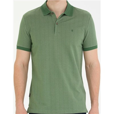 Haki Slim Fit Polo Yaka Tişört