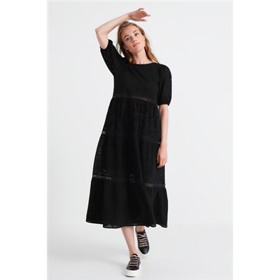 Vestido boho bordados
