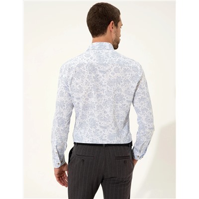 Mavi Slim Fit Uzun Kollu Gömlek