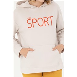 Kadın Taş Kapüşonlu Sweatshirt