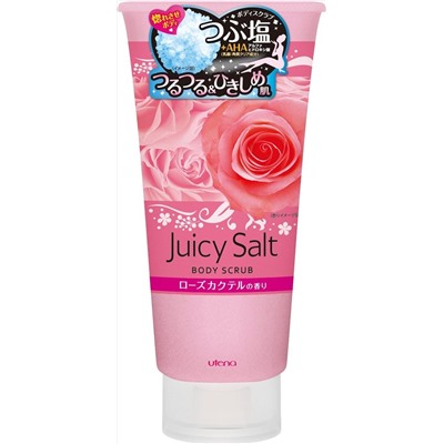 Скраб для тела UTENA Juicy Salt очищение аромат розы на основе соли туба 300 гр