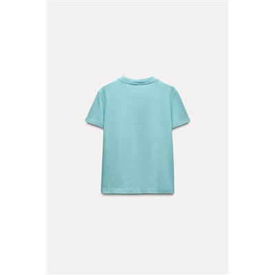 T-SHIRT WITH SLOGAN