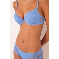 Sujetador push up GORGEOUS relleno encaje azul