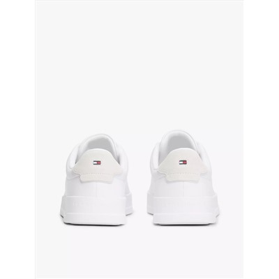 Coated Leather Court Sneaker