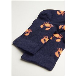 Kurze Socken mit Allover-Muster für Kinder
