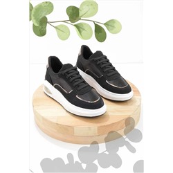 Bambi Siyah Süet Kadın Sneaker K01212021002