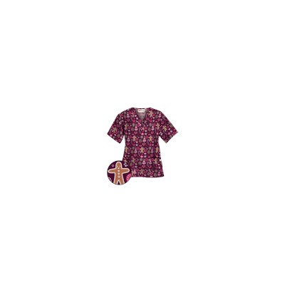UA Holiday Sweets Wine Scrub Top