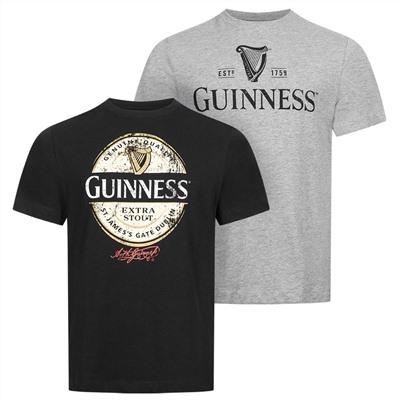 GUINNESS Emblem Herren T-Shirt 2er-Pack POMPK220MUL
