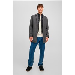 Chaqueta efecto doble prenda Gris jaspeado