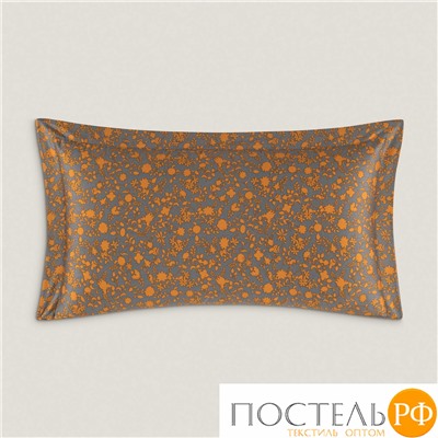 TOGAS КОРЛИ сер/оранж Наволочка 70x70-1, 1 пр, xл/сат