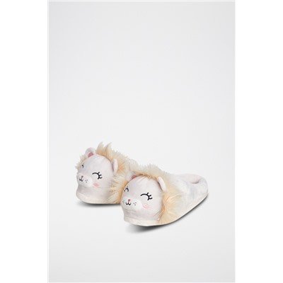 Zapatillas de casa Leoncino Beige