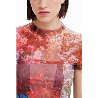 Camiseta estampada tul