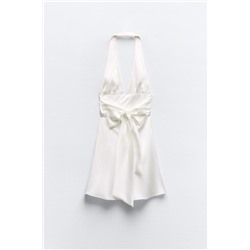 POCAS UNIDADES VESTIDO SATINADO HALTER