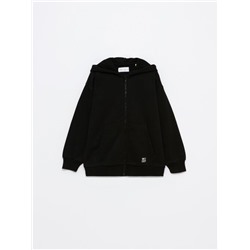 PLUSH JACKET WITH HOOD