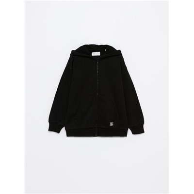PLUSH JACKET WITH HOOD