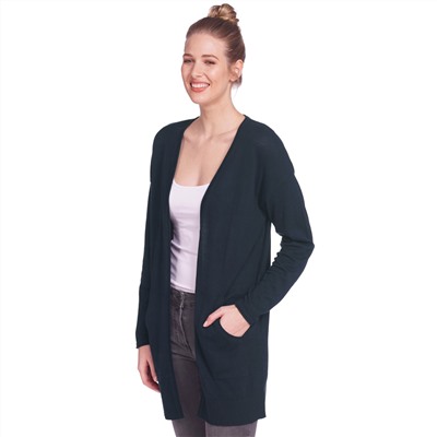 Damen Strickjacke mit Einschubtaschen