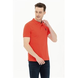 Erkek Kırmızı Basic Polo Yaka Tişört