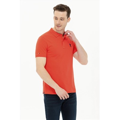 Erkek Kırmızı Basic Polo Yaka Tişört