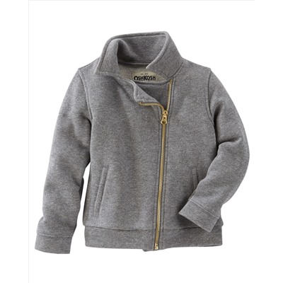 Sparkle French Terry Moto Jacket