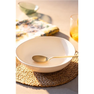 Souci Yemek Tabağı - Krem - 22 cm