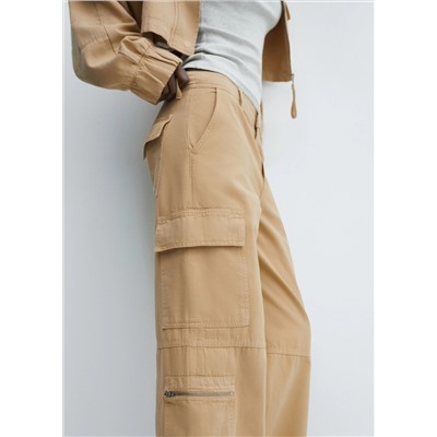 Jeans cargo bolsillos