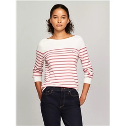 Stripe Boatneck Sweater