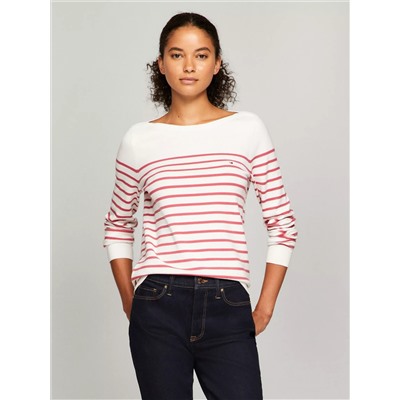 Stripe Boatneck Sweater