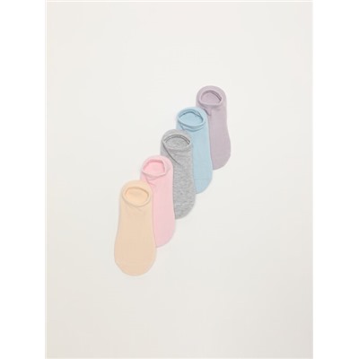 5-PACK OF BASIC NO-SHOW SOCKS