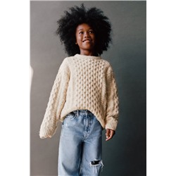 ARAN KNIT SWEATER