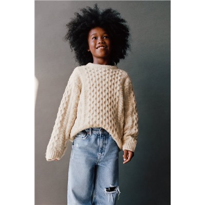 ARAN KNIT SWEATER