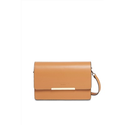 Bandolera de piel Nani Camel