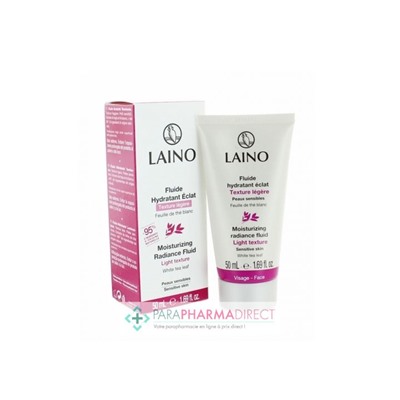 Laino Fluide Hydratant Eclat Texture Légère aux Feuilles de Thé Blanc 50ml