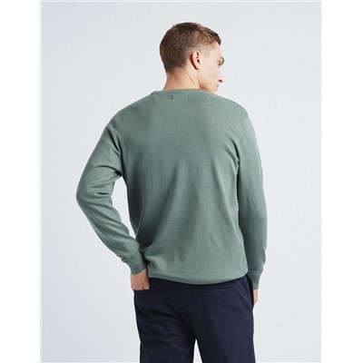 Knitted Jumper, Men, Dark Green