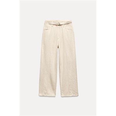 ZW COLLECTION STRAIGHT-LEG MID-RISE JEANS