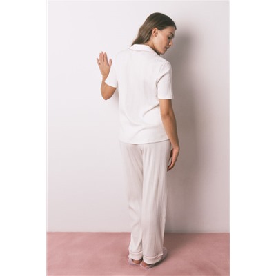 Pijama camisero rayas manga corta La Vecina Rubia