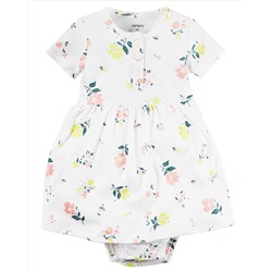 2-Piece Babysoft Bodysuit Dress & Cardigan Set