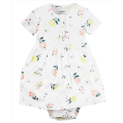2-Piece Babysoft Bodysuit Dress & Cardigan Set