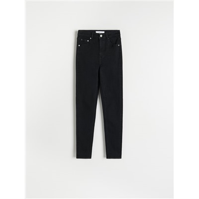 Slim-Jeans mit hoher Leibhöhe