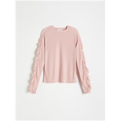 Shirt mit dekorativen Ärmeln