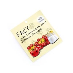 Тканевая маска с томатами и греческим йогуртом отбеливающая от Facy / Facy tomato ang greek yogurt whitening tissue mask