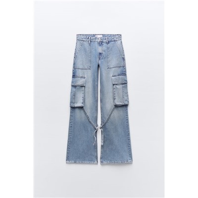 TRF CARGO MID-RISE JEANS