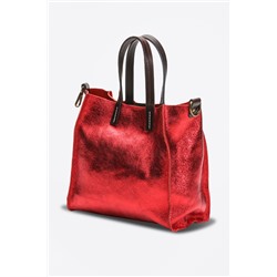 Bolso y neceser de piel Coti Rojo