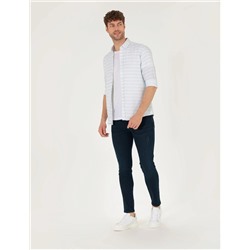 Koyu Lacivert Slim Fit Jean Pantolon