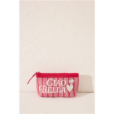 Neceser pequeño Snoopy rafia