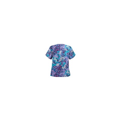 UA Romantic Scroll Royal Print Scrub Top