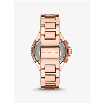 Oversized Camille Pavé Rose Gold-Tone Watch