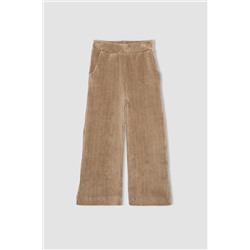 Defacto Kız Çocuk Wide Leg Kadife Eşofman Altı B3411A823WN
