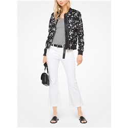 MICHAEL MICHAEL KORS Floral Embroidered Bomber Jacket